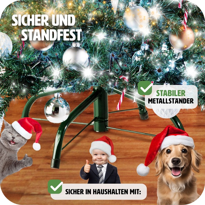 Image du produit tectake Sapin de Noël artificiel (180 cm)
