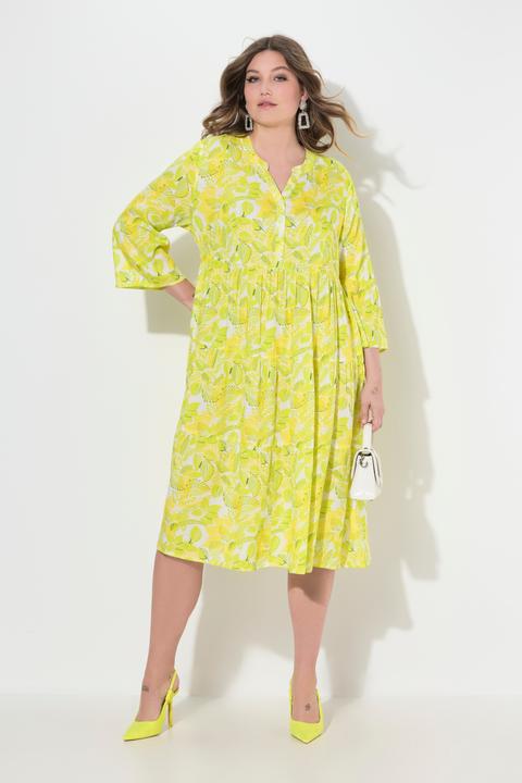 Produktbild Miamoda Kleid, A-Linie, Blätter-Muster, Volants (42)