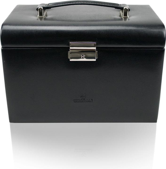 Windrose Schmuckkästchen Merino 9 - Schwarz