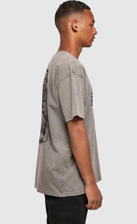 Produktbild Merchcode Thin Lizzy - Logo Rocker Acid Washed Oversize Tee - 160111 (M)
