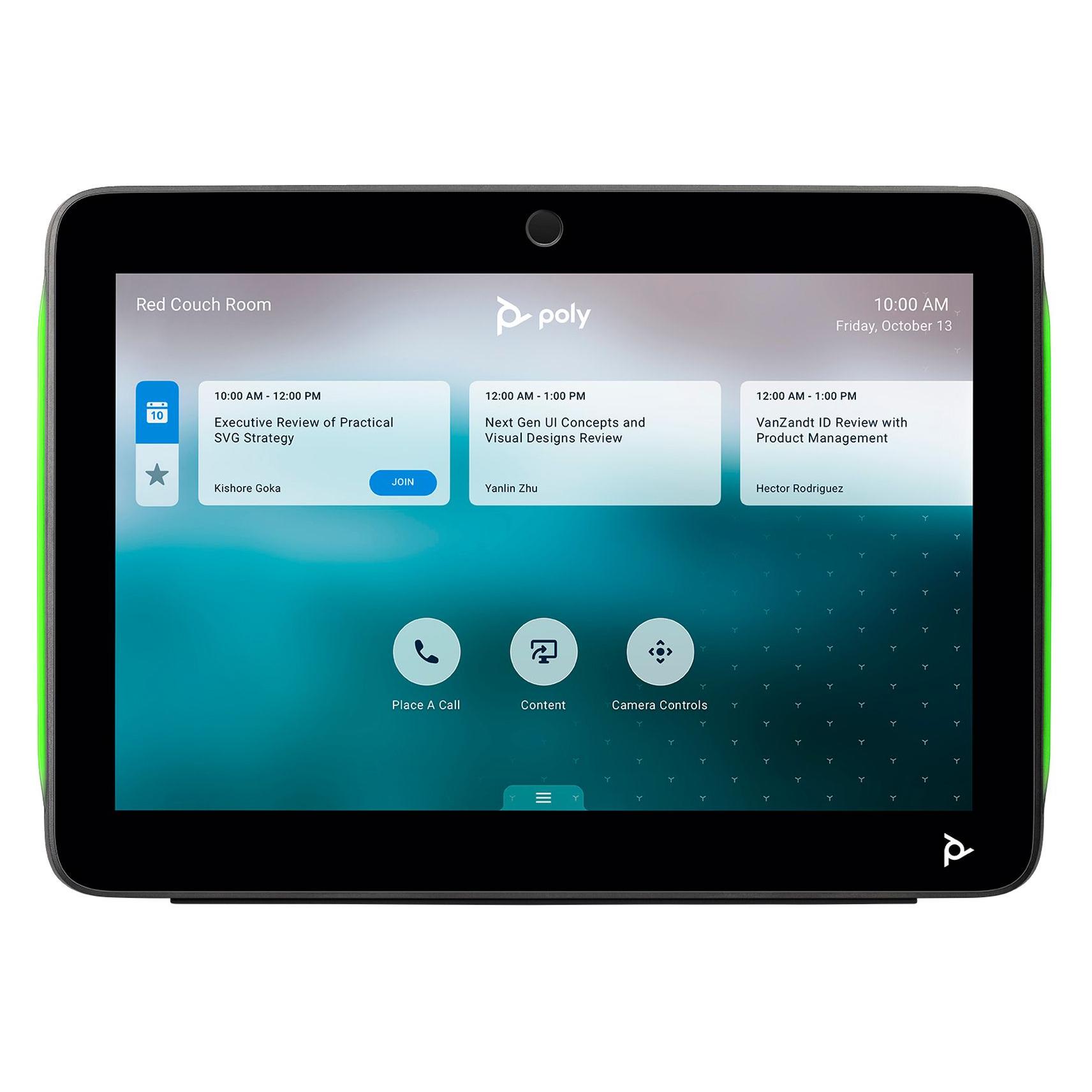 HP Poly TC10 Touch Controller, Konferenzgerät, Schwarz