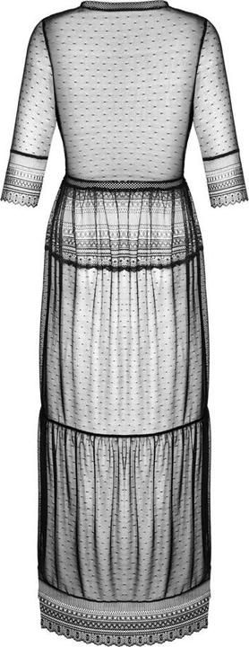 Produktbild Obsessive Langer Morgenmantel mit Pünktchen und Spitze (M, L)