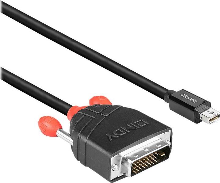 Produktbild Lindy Mini DisplayPort — DVI (3 m, DVI, DisplayPort, 1.2)
