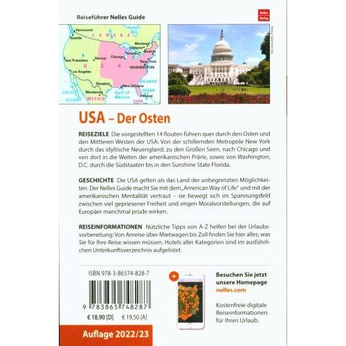 Thumbnail - Nelles Guide Reiseführer USA: Der Osten, Ratgeber von Nelles Verlag