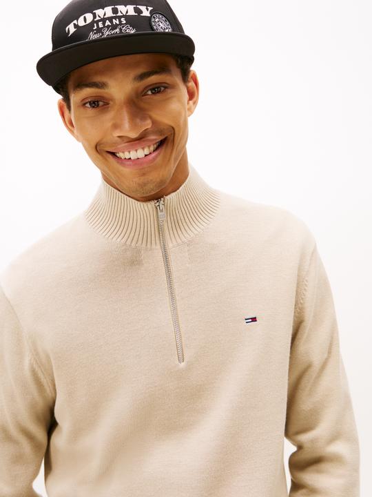 Image du produit Tommy Jeans Pull léger à col zippé quart (S)