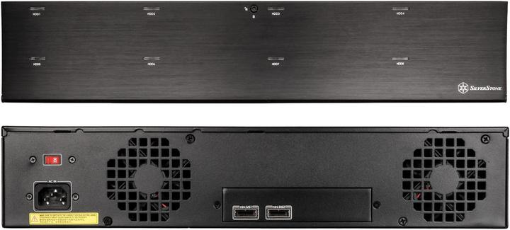 Actual product image Silverstone SST-RS831S, 2U Rackmount Storage - mini-SAS SFF-8088 x2