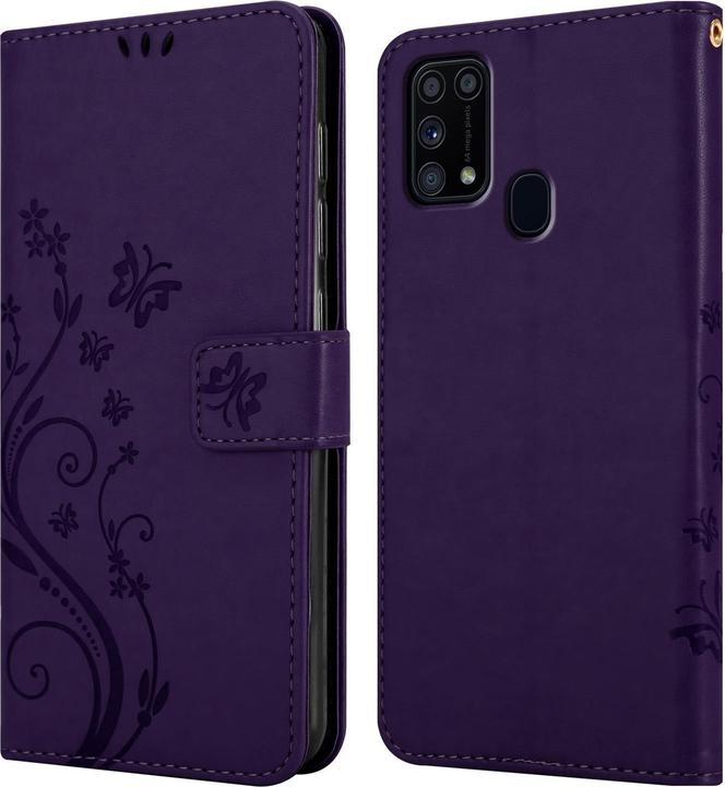 Actual product image Cadorabo Flower Book Cover (Samsung Galaxy M31)