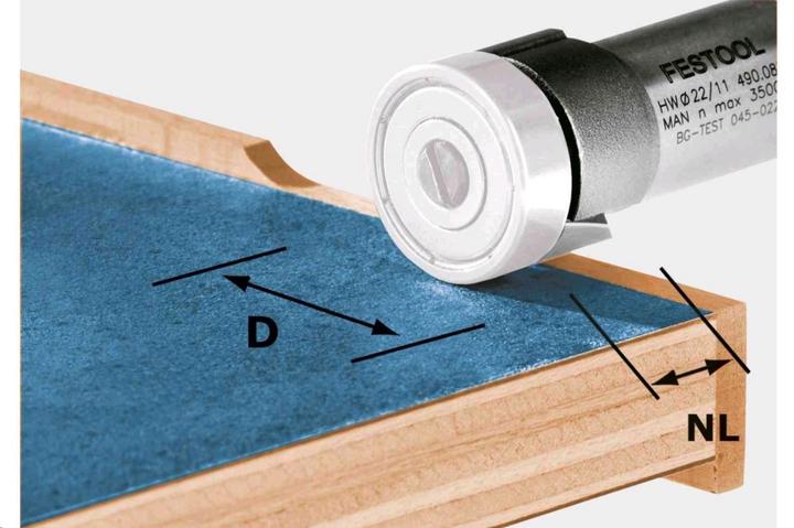 Produktbild Festool Bündigfräser HW D22/8-OFK