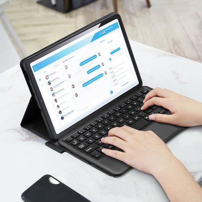 Productafbeelding Samsung Dux Ducis Touchpad Toetsenbordhoes Draadloos Bluetooth Toetsenbord voor Galaxy Tab S6 Lite (Galaxy Tab S6 Lite)