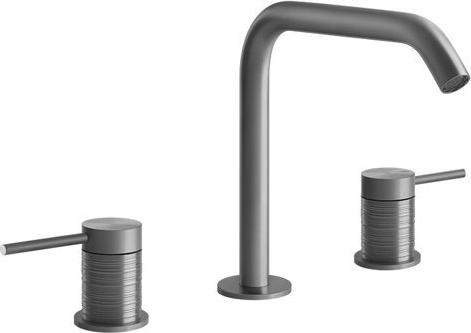Produktbild Gessi 316 Trame 3-Loch-Waschtischarmatur, mit Auslauf H=162 mm x Ausladung 156 mm, ohne Ablaufgarnit