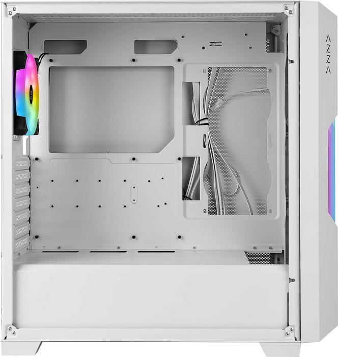 Actual product image Azza Guardian 520WG GAMING Miditower White RGB Glass grille retail (ATX, mATX, Mini-ITX)