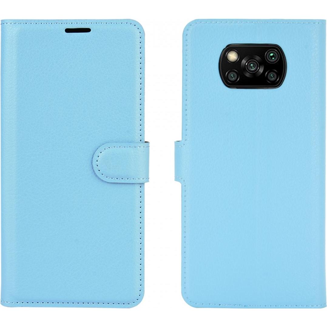 Screenguard Xiaomi Poco X3 Pro Leather Guard Lederhülle (Xiaomi Poco X3 Pro), Smartphone Hülle, Blau