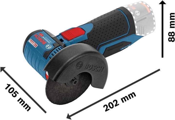 Image du produit Bosch Professional Kit Combo avec 2 outils 12V : GSR 12V-15/GWS 12V-76, 2x batterie GBA 12V 2.0Ah