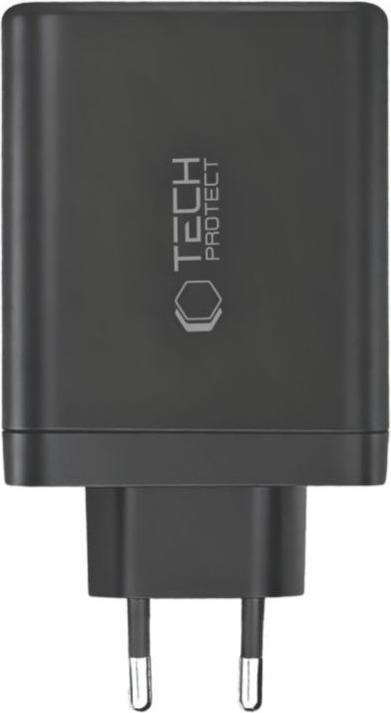 Actual product image Tech-Protect NC120W-GAN 4-PORT NETZTEIL PD 120W / QC3.0 SCHWARZ (120 W, 4 ports)