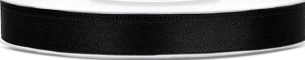 Produktbild Partydeco Satin Ribbon, black, 6mm/25m (1 pkt / 1 pc.) (1x)