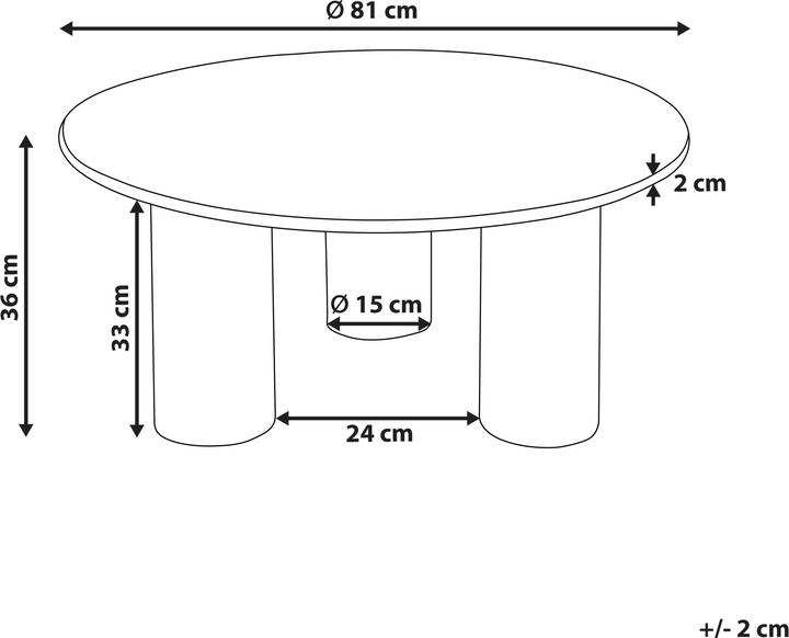 Actual product image Beliani Colina (81 x 36 cm)