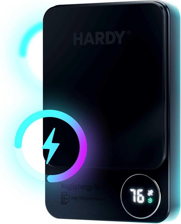 Immagine prodotto 3MK Accessories - HARDY MagSynergy Ni+ 5,000mAh 22.5W USB 1C1L-Black (5000 mAh, 22.50 W, 18.50 Wh)