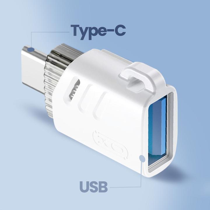 Actual product image xO adapter NB256B OTG USB - USB-C white (USB-A, USB-C)