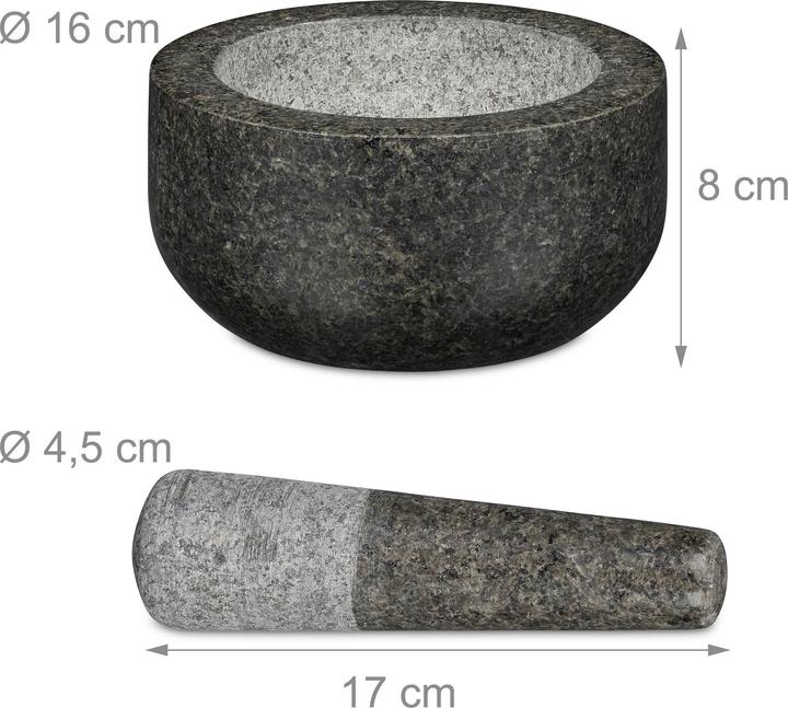 Image du produit Relaxdays Mortier (16 x 8 cm)