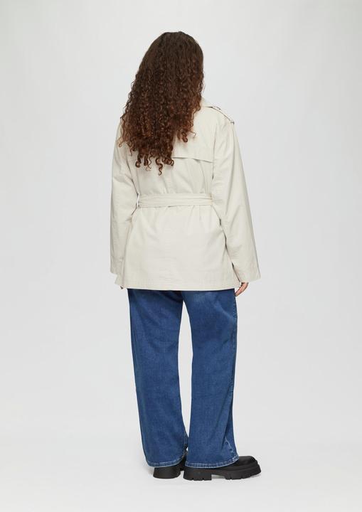 Immagine prodotto S.Oliver Outdoor-Jacke Kurzer Trenchcoat aus Baumwolle mit Gürtel