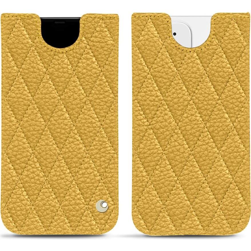 Noreve Lederschutzhülle (Apple iPhone 12 mini), Smartphone Hülle, Orange