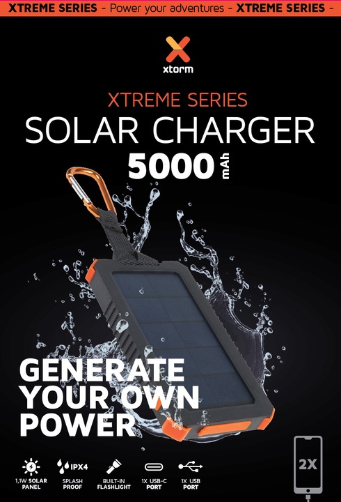Produktbild Xtorm XR103 Solar Charger (5000 mAh, 1 W, 10 Wh)
