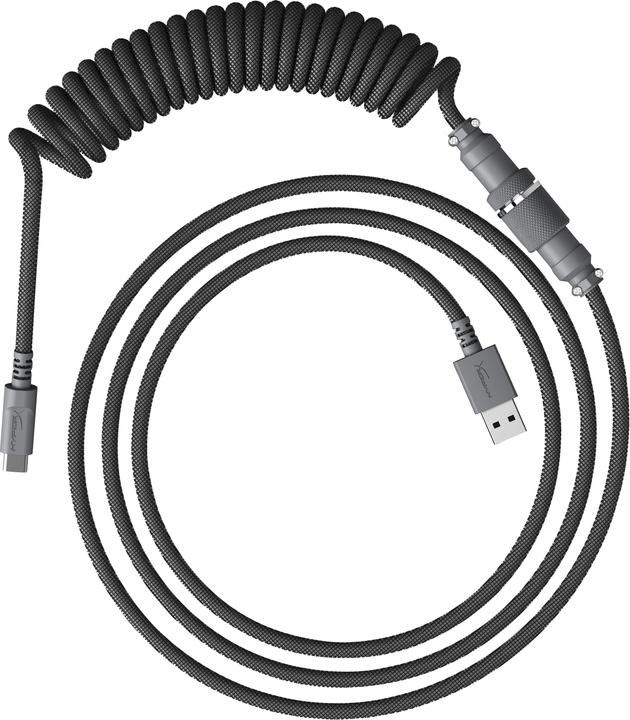 Productafbeelding HyperX USB-C spiraalkabel grijs (USB 3.0)