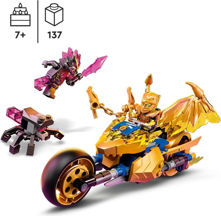 Produktbild LEGO Jays Golddrachen-Motorrad (71768, LEGO Ninjago)