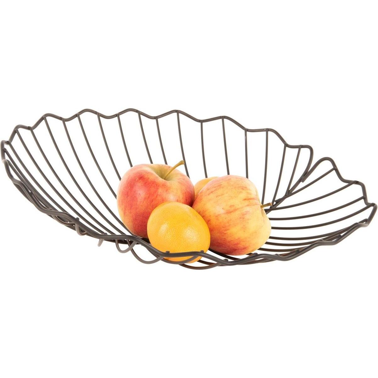 present time, Dekoschale, Obstkorb Eisenblatt (28 x 7 cm)