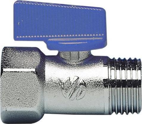 VALVLE MINI 1/2 M/F BLUE HANDLE