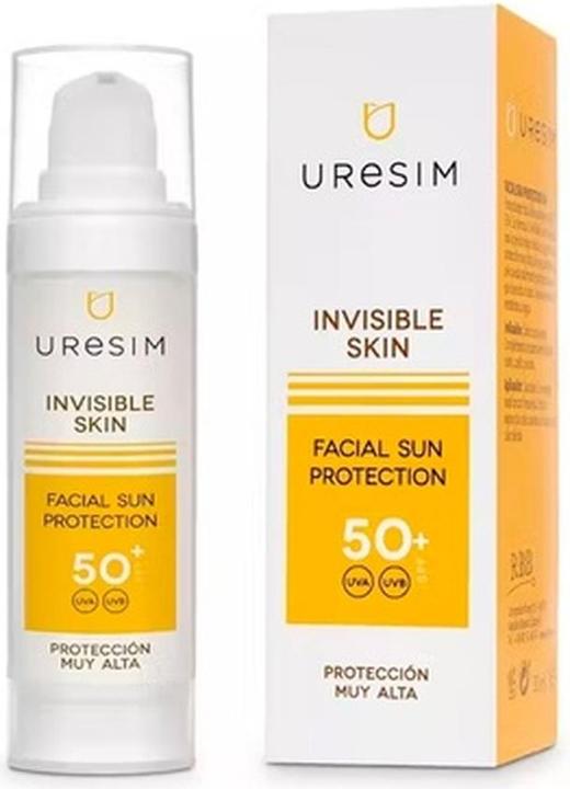Actual product image Uresim Invisible Skin Facial SPF50 30ml (Suntan cream, SPF 50, 30 ml)