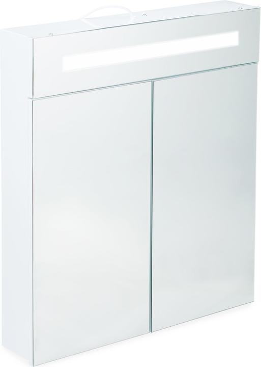 Immagine prodotto Relaxdays Armadio a specchio LED con 2 ante (60 x 12 x 67 cm)
