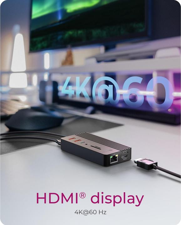 Immagine prodotto Icy Box IB-DK4072M-CU31 (USB-C, 9 porte)