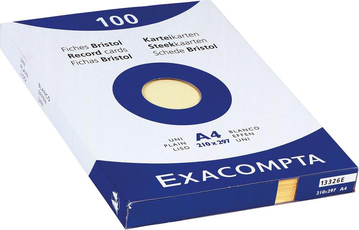 Actual product image Exacompta Index cards (210 x 297 mm, 205 g/m², 100 x)