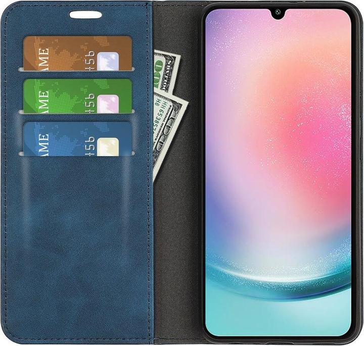 Actual product image Cover-Discount Galaxy A25 5G - Stand Flip Case Cover blue (Samsung Galaxy A25 5G)