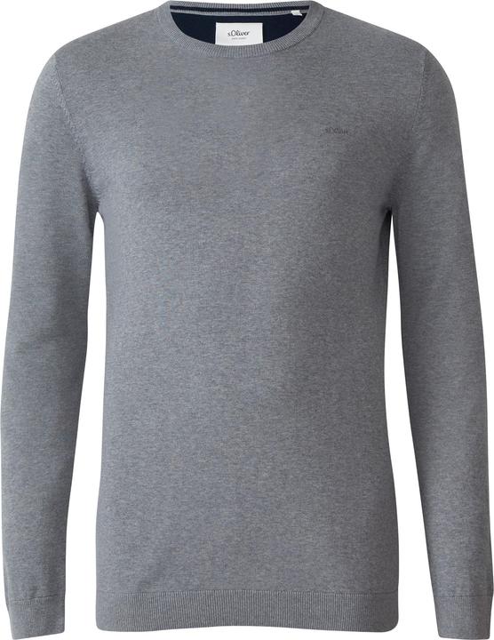 Produktbild s.Oliver Strickpullover Baumwollpullover mit Logo-Stickerei (XXL)