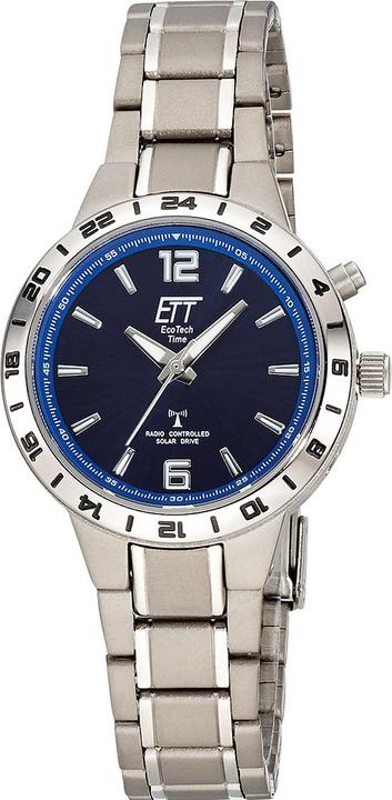 Actual product image ETT ELT-11447-31M Radio Controlled Solar Drive Basic Titanium Ladies Watch 32mm 5ATM (Radio-controlled clock, 32 mm)