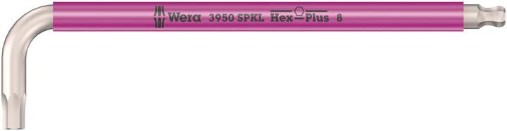 Actual product image Wera 3950 SPKL Multicolour Hex-Plus 8,0