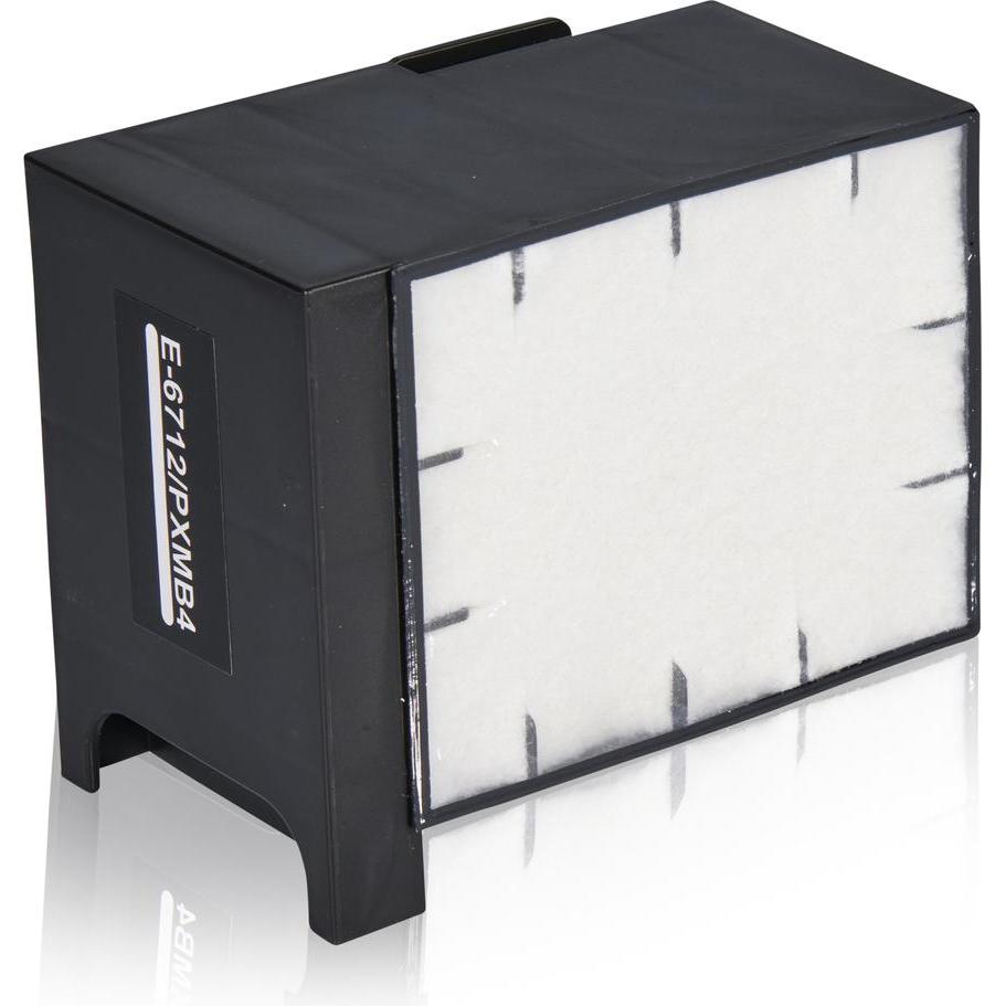Inkadoo, Druckerpatrone, Kompatibel zu Epson C13T671200 / T6712 Resttonerbehälter, farblos