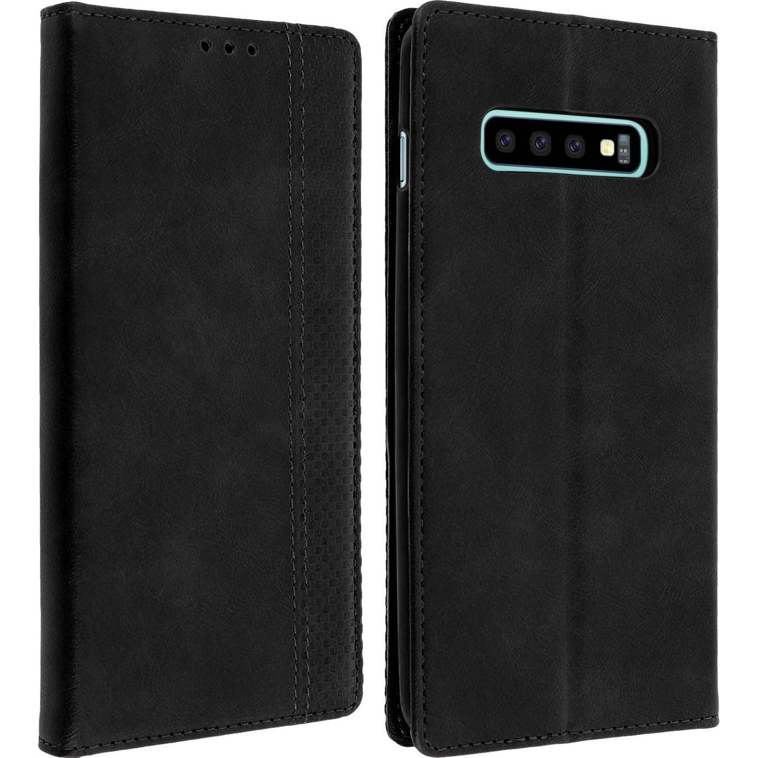 Avizar Dialo Series (Samsung Galaxy S10+), Smartphone Hülle, Schwarz