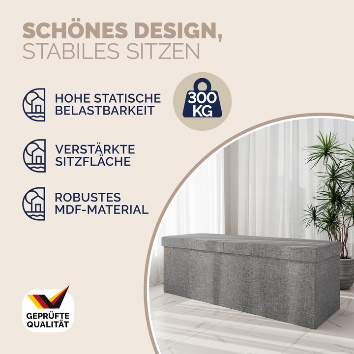 Produktbild Casaria Sitztruhe (115 cm)
