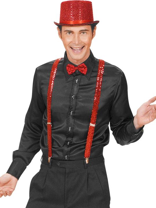 Actual product image Widmann Red sequin braces