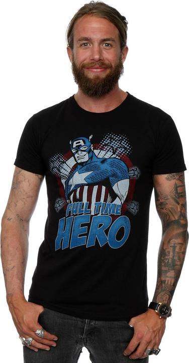 Produktbild Captain America Full Time Hero TShirt (XXL)