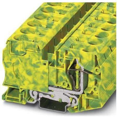 Phoenix Contact Schutzleiterklemme ST 35-PE, Elektronikkabel + Stecker, Gelb, Grün