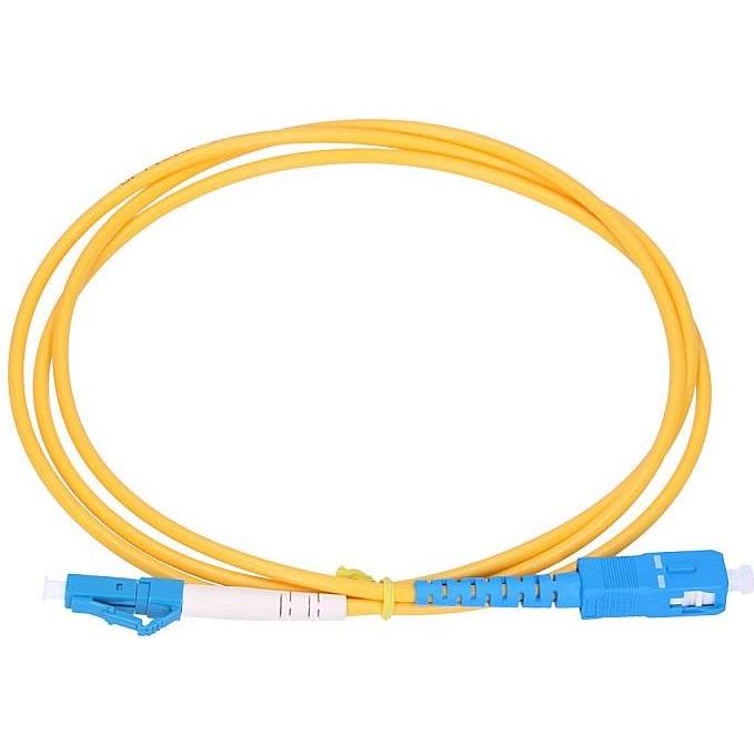 Thumbnail - Extralink LC/UPC-SC/UPC Patchcord Jednomodowy, Simplex, G652D, 3mm, 3m (S/UTP, CAT6e, 3 m), Netzwerkkabel