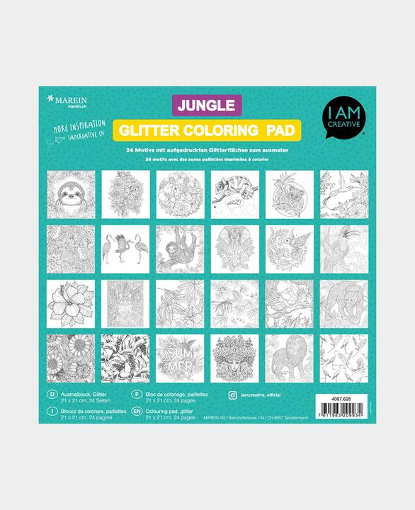 Produktbild I Am Creative Ausmalblock Jungle, Papierblock