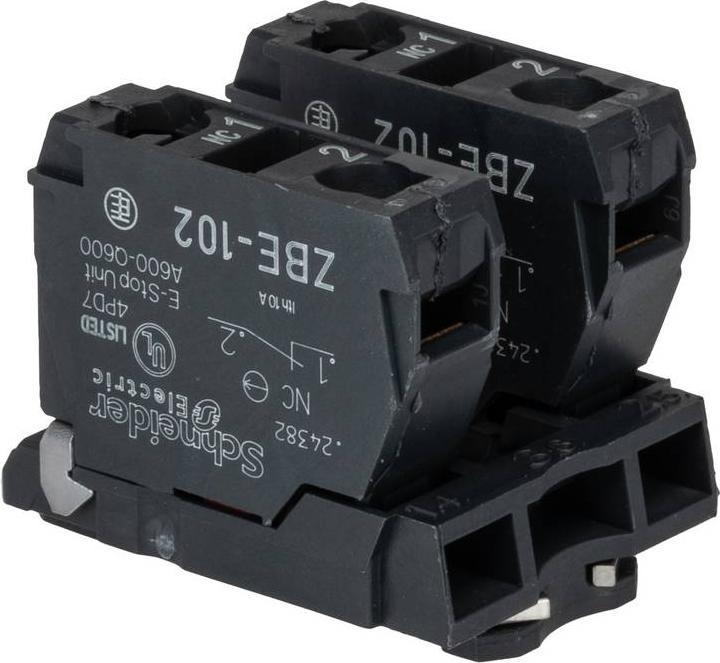 Actual product image Schneider Electric Emergency Stop Twist release Red 2NC