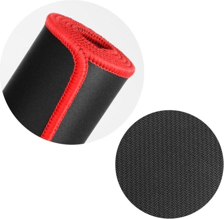 Produktbild Partner Telecom Other Computer Accessory OEM Gaming mouse and keyboard pad 700 x 300 x 3 mm black with red stitching (XL)