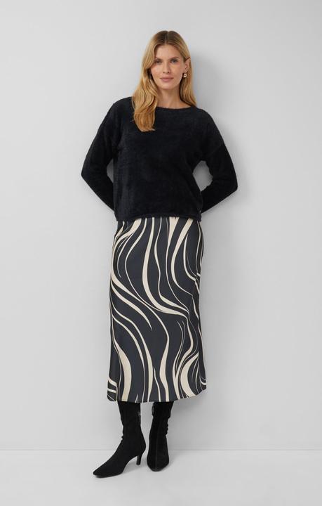 Produktbild s.Oliver Strickpullover Flauschiger Pullover mit U-Boot-Ausschnitt (42)