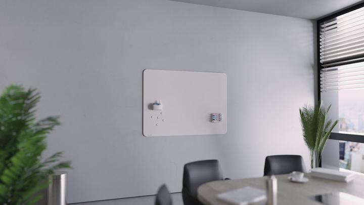 Immagine prodotto Legamaster Lavagna di vetro opaca 7-104254 angolo rotondo 90x120cm grigio caldo (120 x 90 cm)